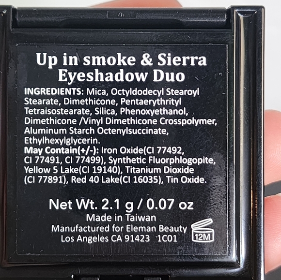 Eleman Beauty Up In Smoke and Sierra Eyeshadow Duo Size .07 Oz - Picture 3 of 4